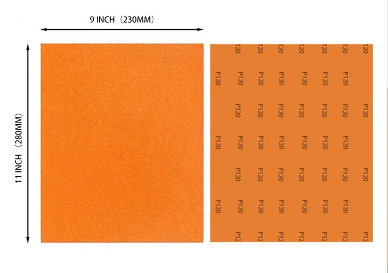 Orange wet and dry sandpaper finishing paper WP95 sandpaper 2025-1031 Orange wet and dry sandpaper finishing paper WP95 sandpaper 2025-1031