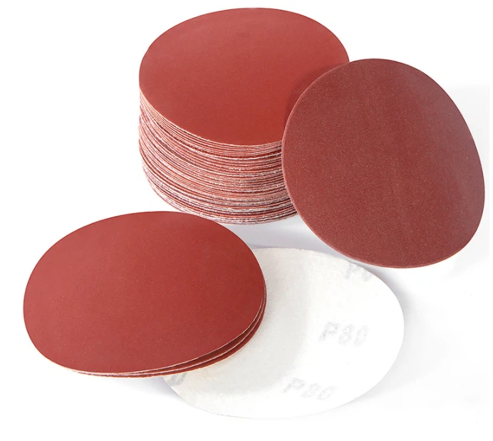 Red Aluminium Oxide round sandpaper discs Red Aluminium Oxide round sandpaper discs