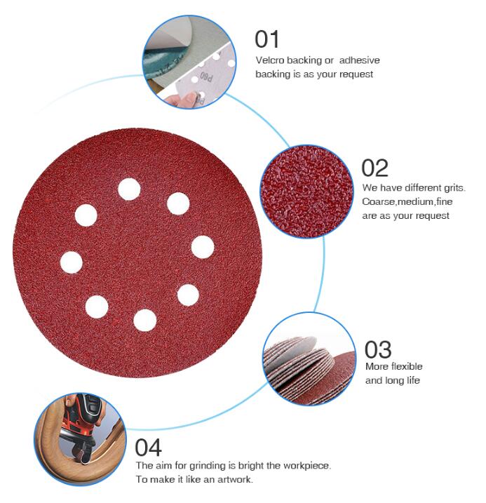 Red sanding discs aluminium oxide sanding discs Red sanding discs aluminium oxide sanding discs