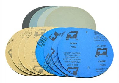 Silicon carbide abrasive discs