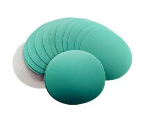 Film Backing Green Color Hook & Loop Disc